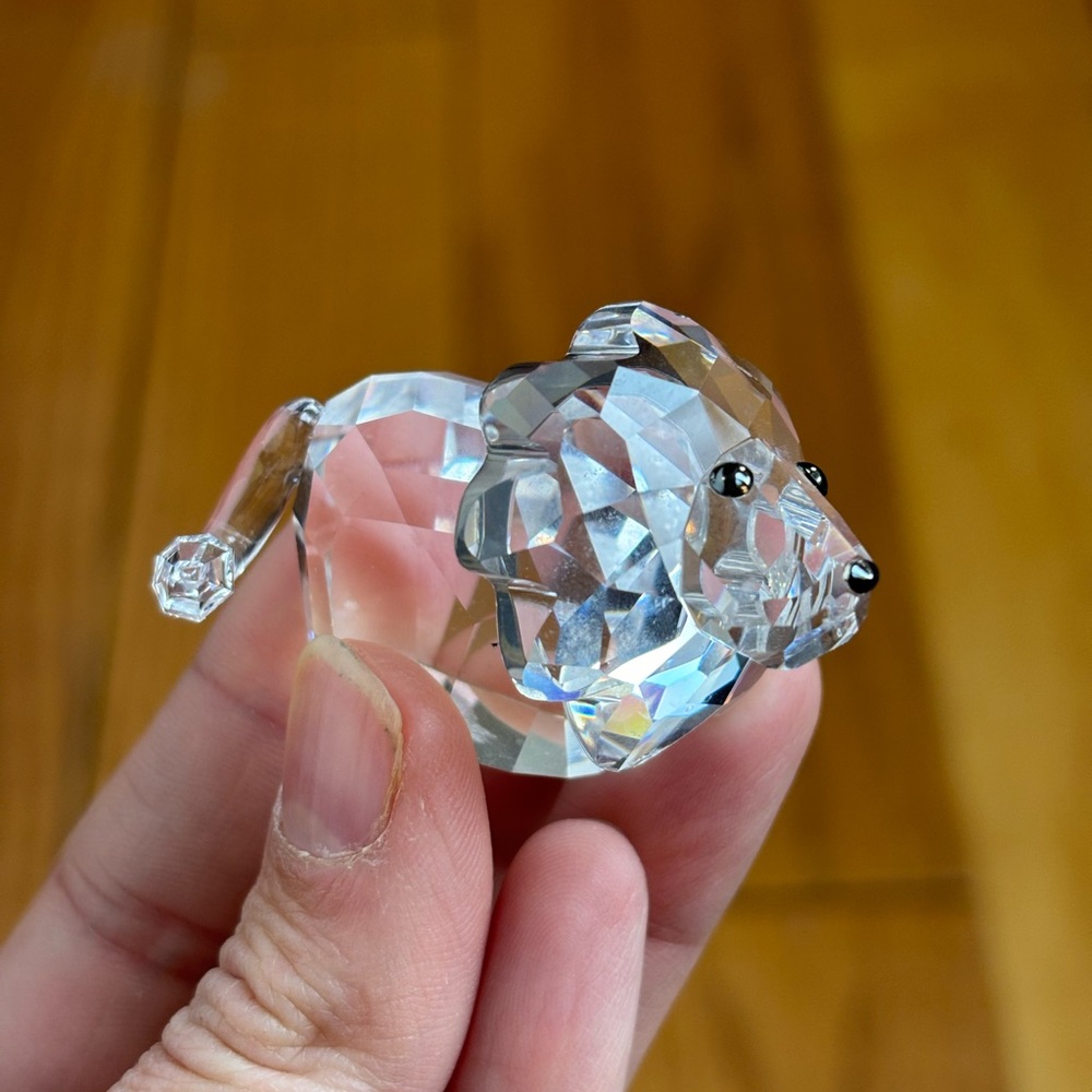 Retired Swarovski Crystal Lion Figurine